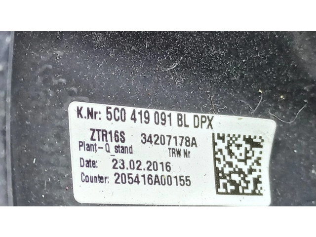 Руль Volkswagen Jetta VI  2011-2018 года 5C0419091BL, 5C0419091      