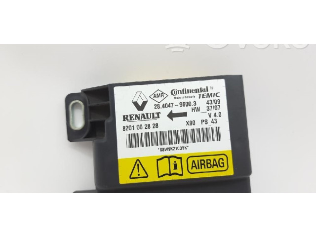 Блок подушек безопасности 8201163278, 8201002828 Dacia Sandero