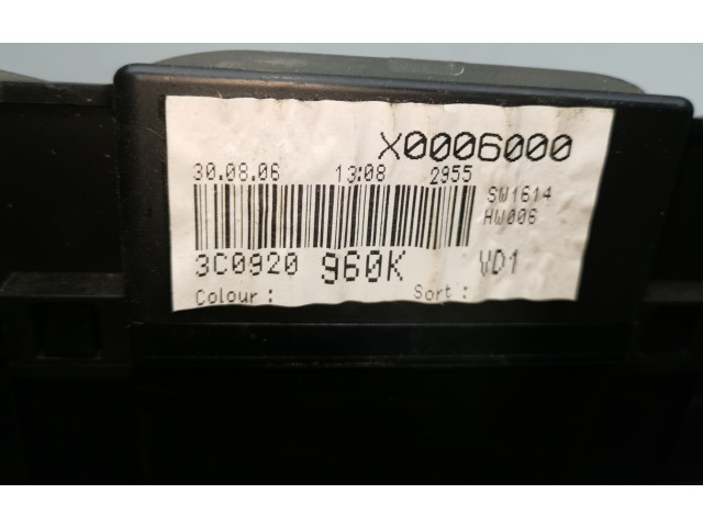 Přístrojová deska Volkswagen PASSAT B6 2006 3C0920871E, A2C53194181