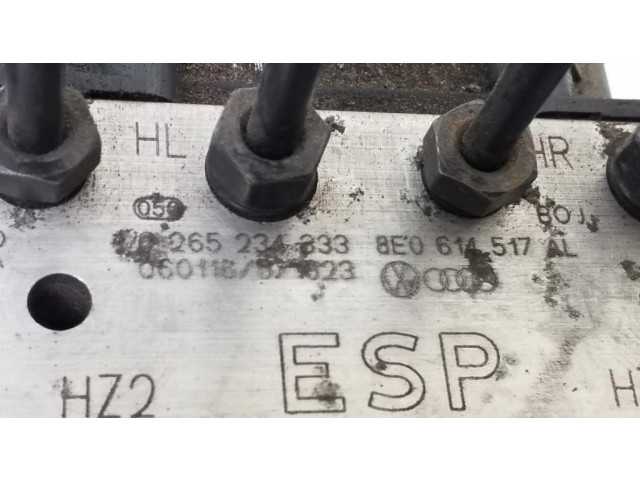 Блок АБС 8E0614517AL, 0265234333 Audi A4 S4 B7 8E 8H 2005-2008 года