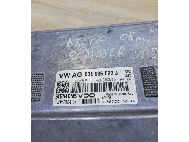 Řídící jednotka 03e906023j, 5wp40804 Skoda Roomster (5J) 2006