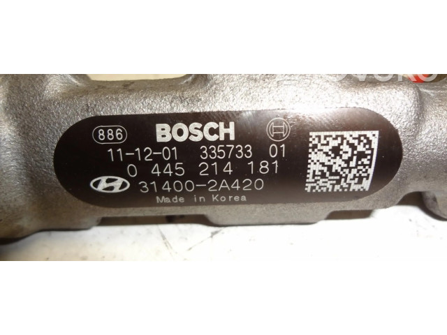 Vstřikovací lišta 0445214181, 31400-2A420 Hyundai i40 pro naftový motor 1.7 D4FD