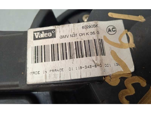 Вентилятор печки 602905K, 602905K Peugeot 306