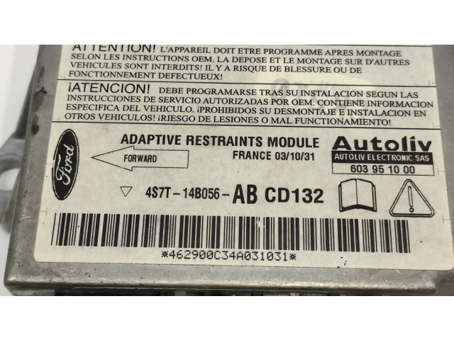Блок подушек безопасности 4S7T14B056AB, CD132   Citroen C2