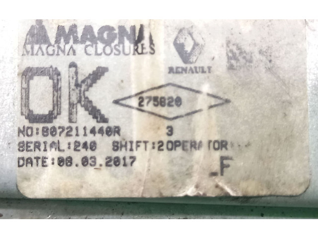 Рулевая рейка  Передний механический механизм для подъема окна 807211440R, 275820   Dacia Sandero  -  года