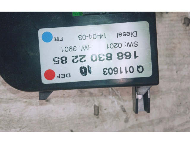 Блок управления климат-контролем 1688302285 Mercedes-Benz A W168