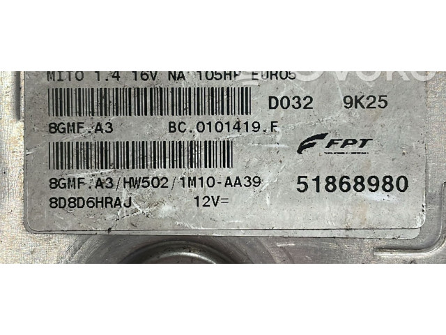 Řídící jednotka 51868980, 51868980 Alfa Romeo Mito 2008