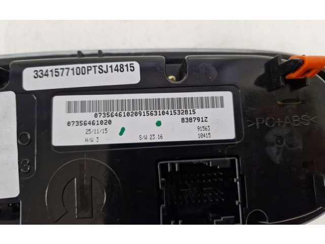 Блок управления климат-контролем 07356461020 Fiat 500X