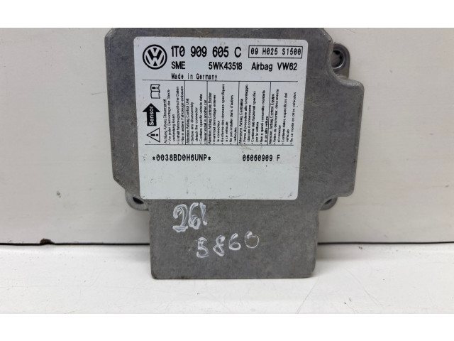 Блок подушек безопасности 1T0909605C Volkswagen Touran I