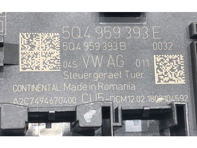 Блок управления 5Q4959393B Volkswagen Golf VII