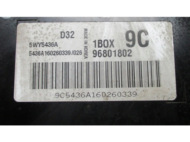 Блок управления двигателя 5WY5436A   Chevrolet Spark