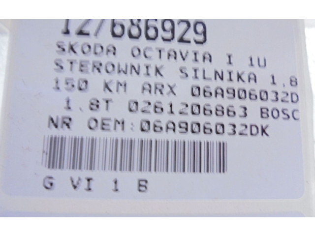 Блок управления двигателем Блок управления 06A906032DK, 06A906032DK Skoda Octavia Mk1 (1U)