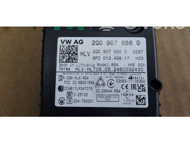 Датчик слепых зон 2Q0907686G Skoda Octavia Mk4