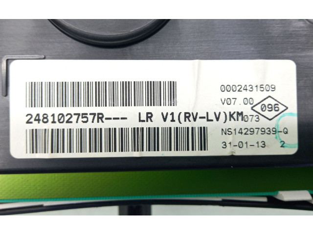 Панель приборов 248102757R, NS14297939 Dacia Sandero