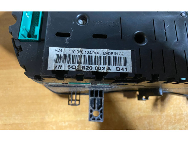 Панель приборов 6Q0920802A, 110080124   Volkswagen Polo       
