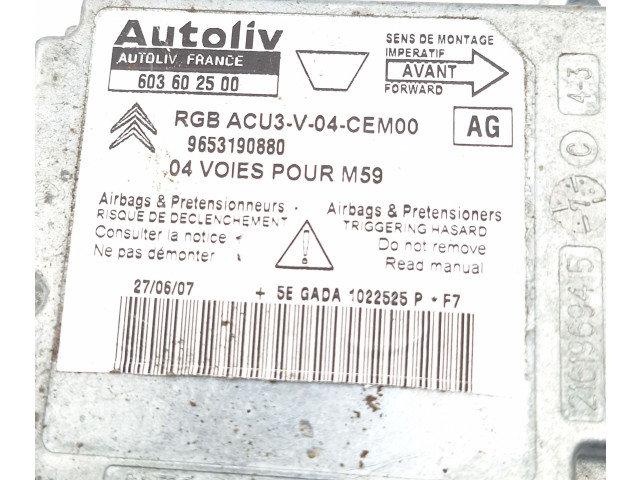 Čerpadlo oleje 9653190880, 603602500 Citroen Berlingo