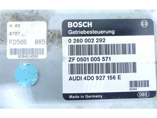 Блок управления коробкой передач 0260002292, IMPRK1330592 Audi A8 S8 D2 4D