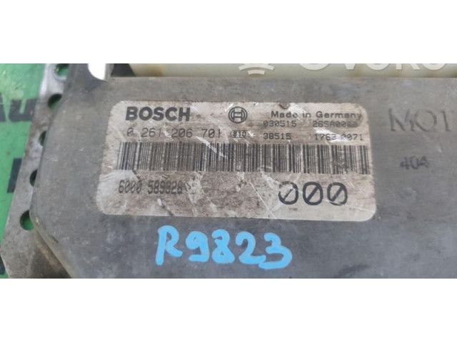 Блок управления двигателем Блок управления 0261206701, 6000589328.   Dacia Nova