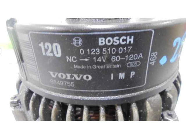 Генератор 0123510017, 6849755   Volvo 960 2.5     