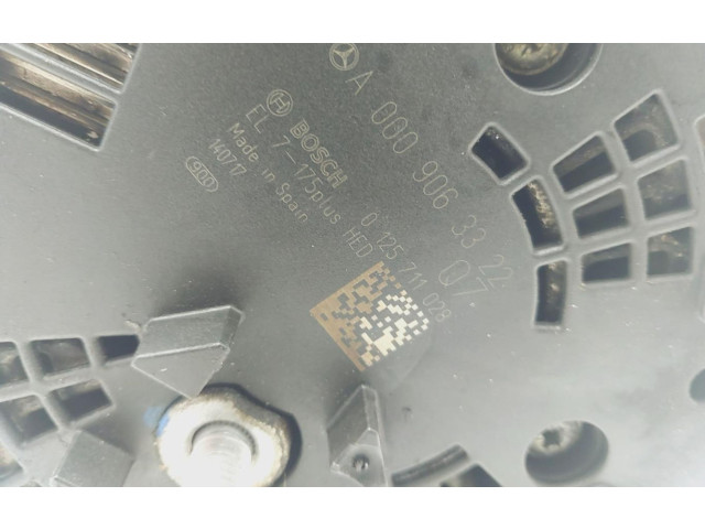 Генератор A0009063322   Mercedes-Benz GLA W156      