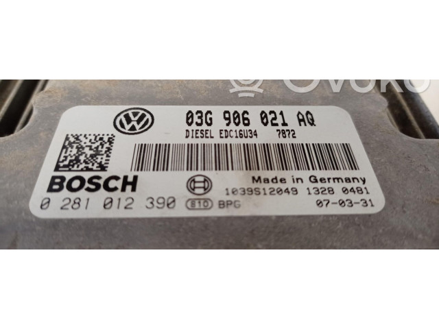 Řídící jednotka 03G906021AQ Volkswagen Caddy