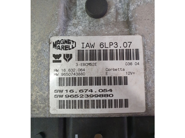 Блок управления двигателя 9652399880, 9650743880 Citroen C8