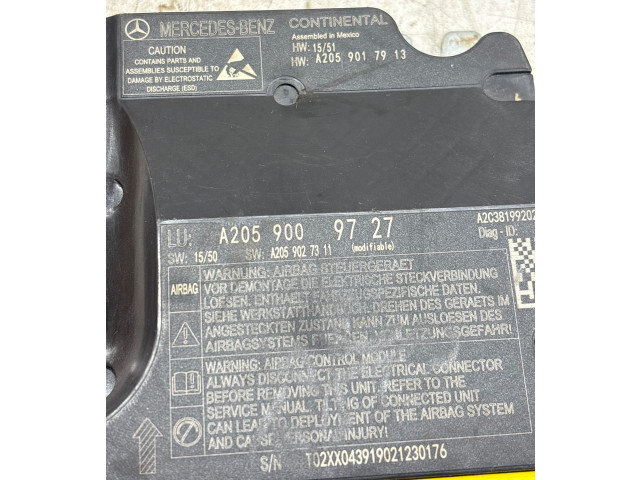 Блок подушек безопасности A2059017913, A2059009727 Mercedes-Benz GLC X253 C253