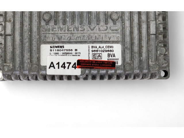 Блок управления коробкой передач S118047556B, 9661029680 Citroen Xsara Picasso