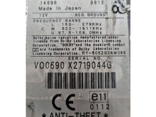 Радио/ проигрыватель CD/DVD / навигация X2719044G, 35337751 Volvo C70