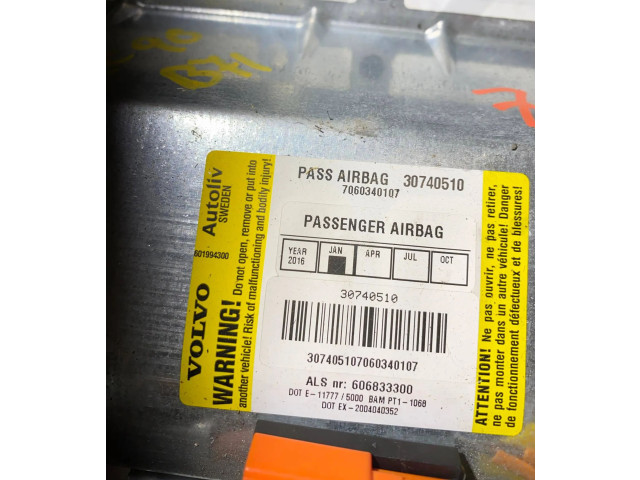 Подушка безопасности пассажира 30740510, 7060340107   Volvo XC90