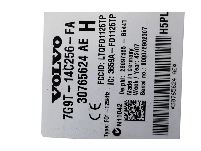 Комплект блоков управления 7G9T14C256FA, 30765624AE   Volvo V70