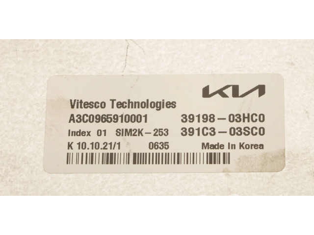 Řídící jednotka 39198-03HC0, 391C3-03SC0 KIA Ceed 2021