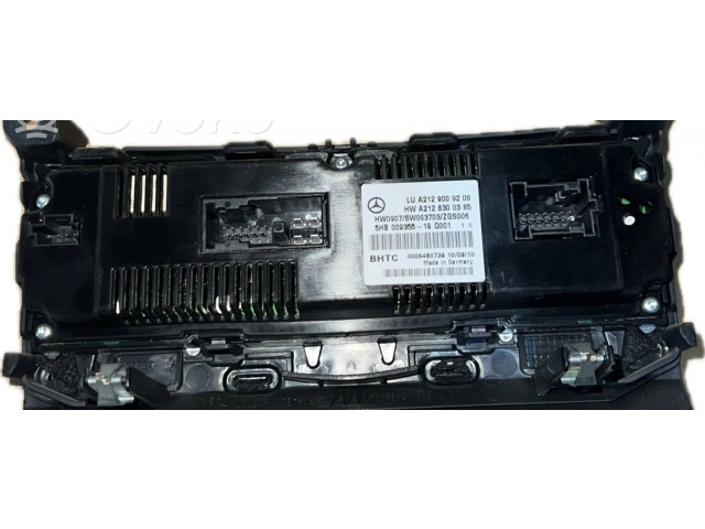 Блок управления климат-контролем A2129009209   Mercedes-Benz E C207 W207