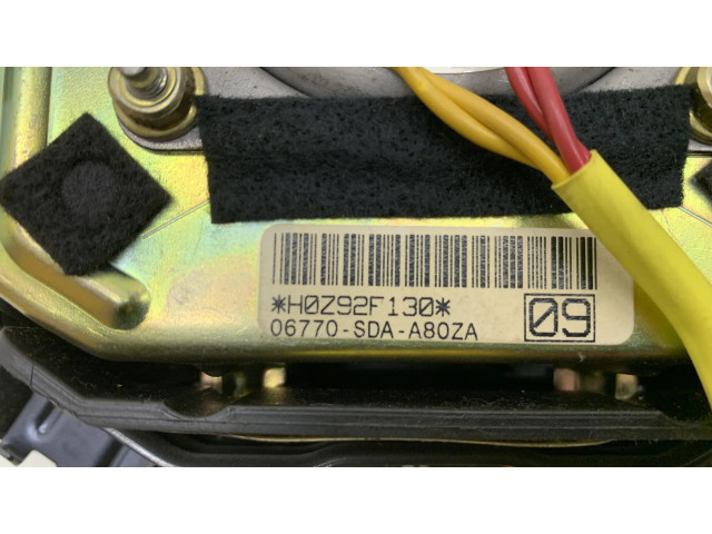 Подушка безопасности водителя 06770SDAA80ZA, H0Z92F130   Honda Accord