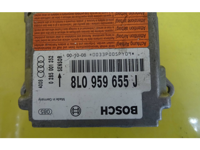 Блок подушек безопасности 8L0959655J, 0285001352 Audi A3 S3 8L