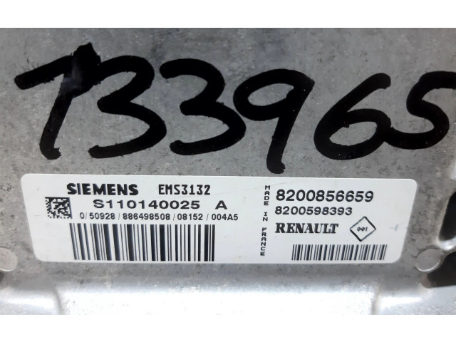 Блок управления двигателя 8200856659, 133965 Dacia Sandero