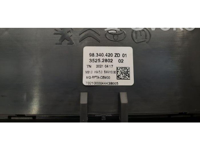 Блок управления климат-контролем 98340420ZD   Citroen Berlingo