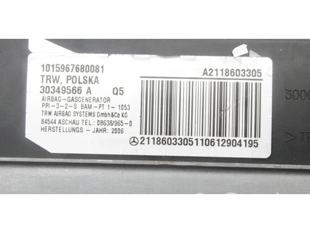 Подушка безопасности пассажира A2118603305   Mercedes-Benz E W211