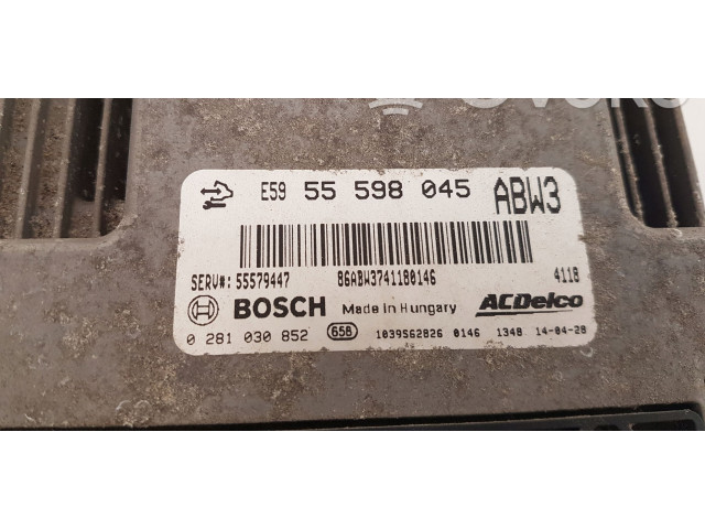Блок управления двигателя 55579447, 55579447   Opel Meriva B