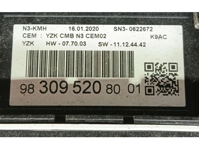 Přístrojová deska Citroen Berlingo 2020 9830952080, SN30622672