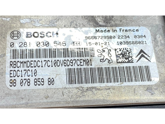 Řídící jednotka 9807885980, K1389 Citroen Berlingo 2015