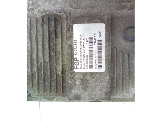 Блок управления двигателя 51784559, 51784559 Fiat Idea