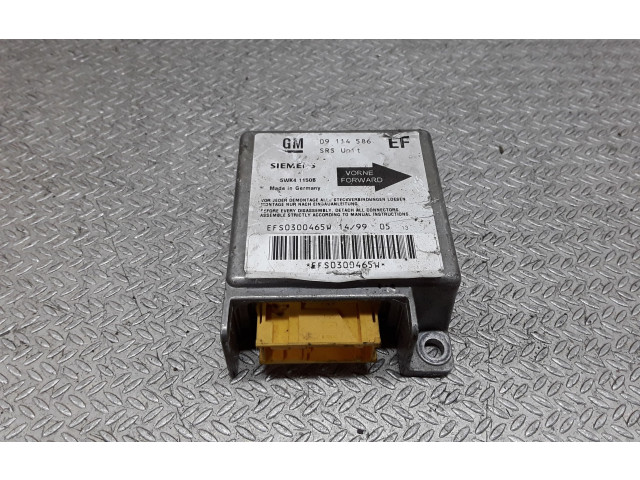 Блок подушек безопасности 09114586EF, 5WK41150B   Opel Tigra A