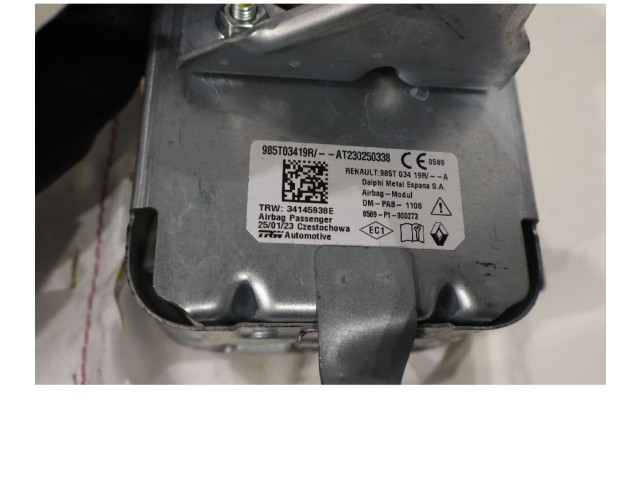 Подушка безопасности пассажира 985T03419R   Renault Twingo III