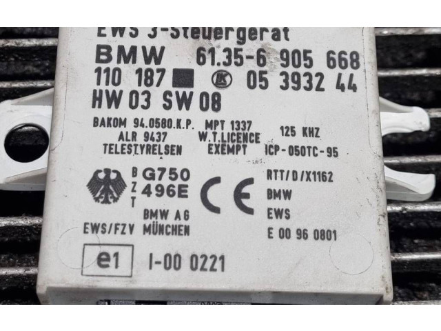 Блок управления иммобилайзера Alpine B10 E39  1997 - 2003 года 61356905668, 05393244      