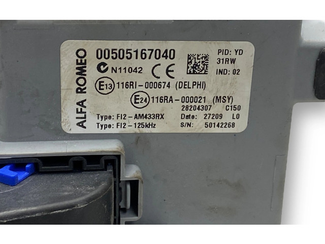 Řídící jednotka 51854485, 00505167040 Alfa Romeo Mito 2009