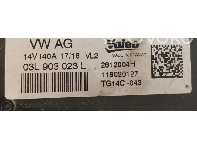 Генератор 03L903023   Volkswagen Touran II      
