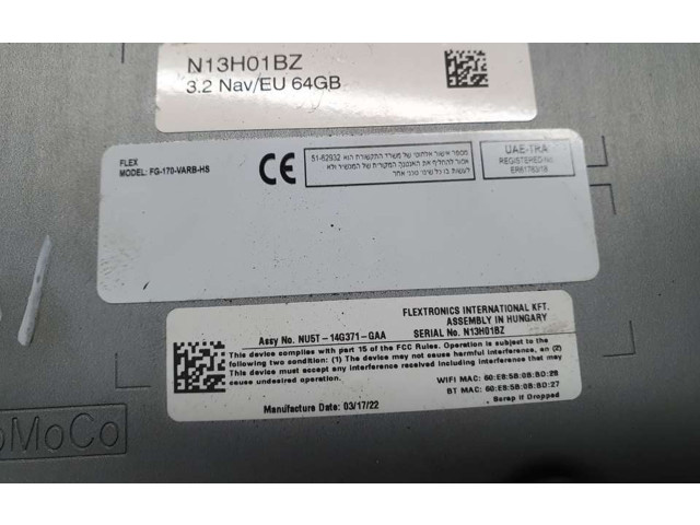 Блок управления NU5T14G371GAA   Ford Puma