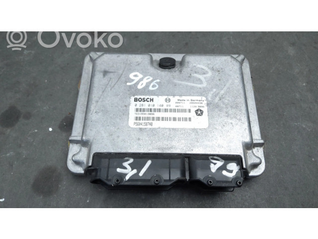 Блок управления двигателем Блок управления 0281010140, P56041587AB Chrysler Voyager