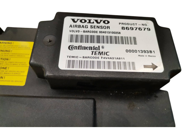 Блок подушек безопасности 8697679, 00001393B1   Volvo V50
